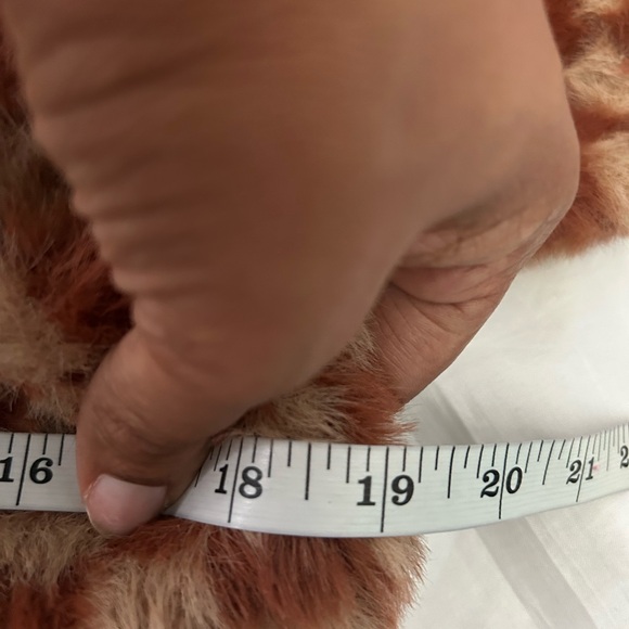 Check Print Eyelash Fuzzy Cardigan - Picture 10 of 13